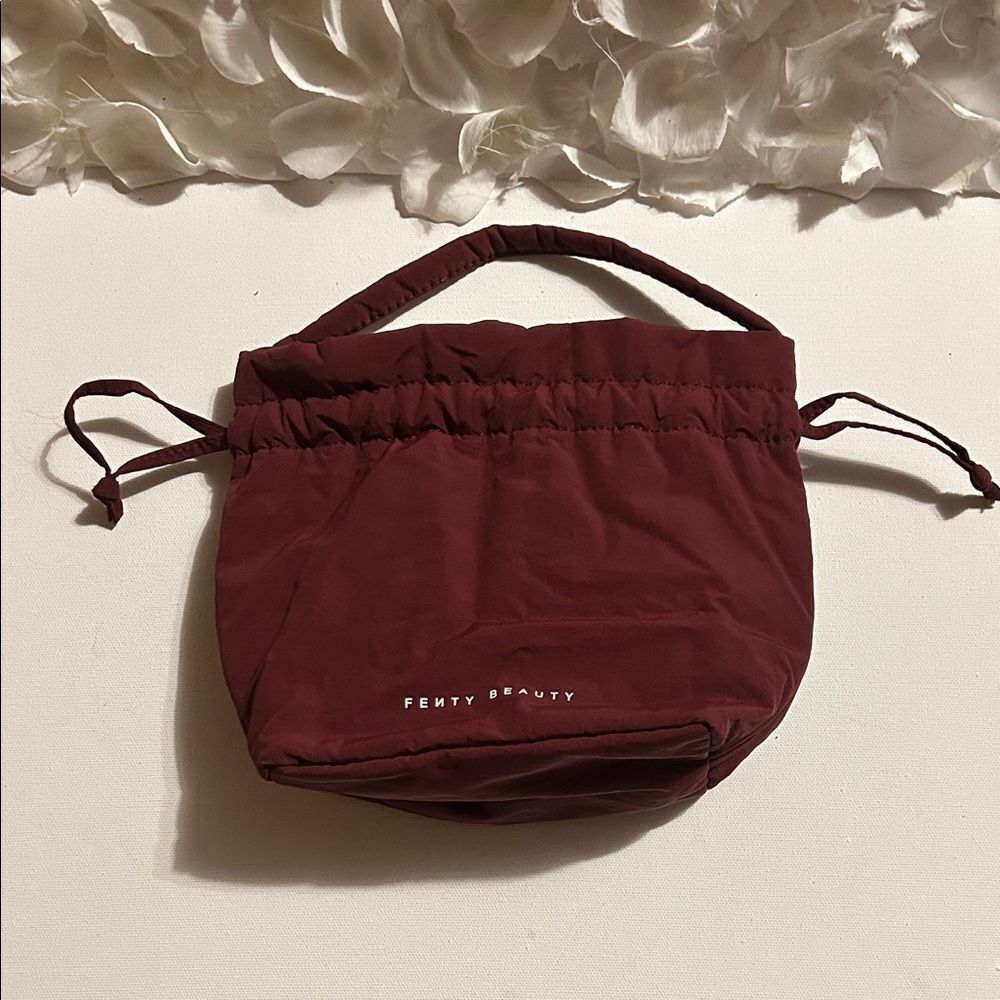 Fenty Beauty Burgundy Cosmetic Pouch